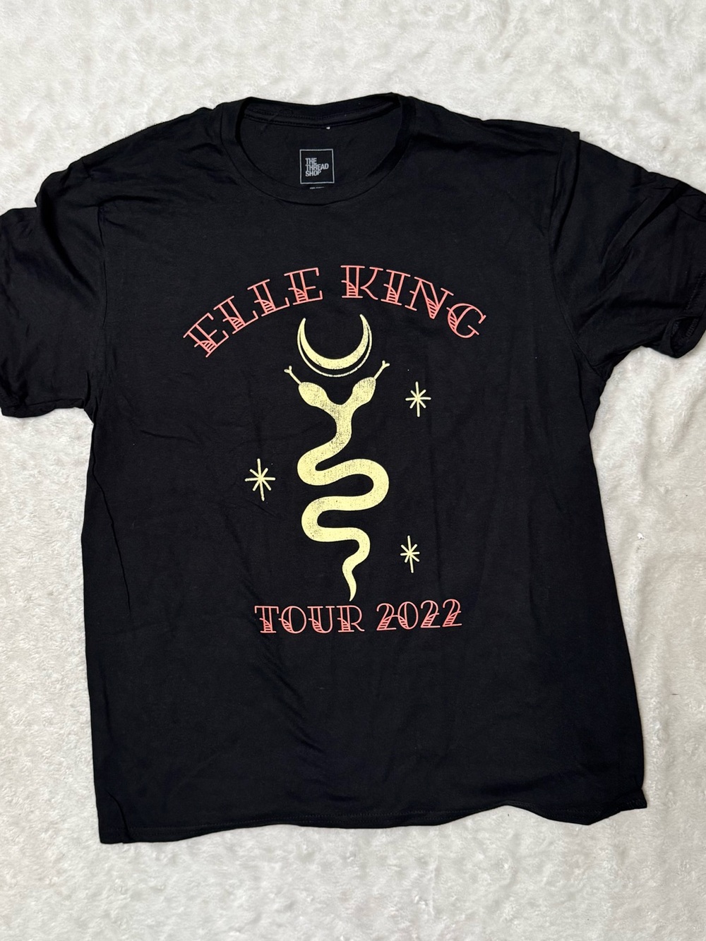 NWOT- Elle King Tour 2022 Black Graphic unisex Band Tee - Snake Moon